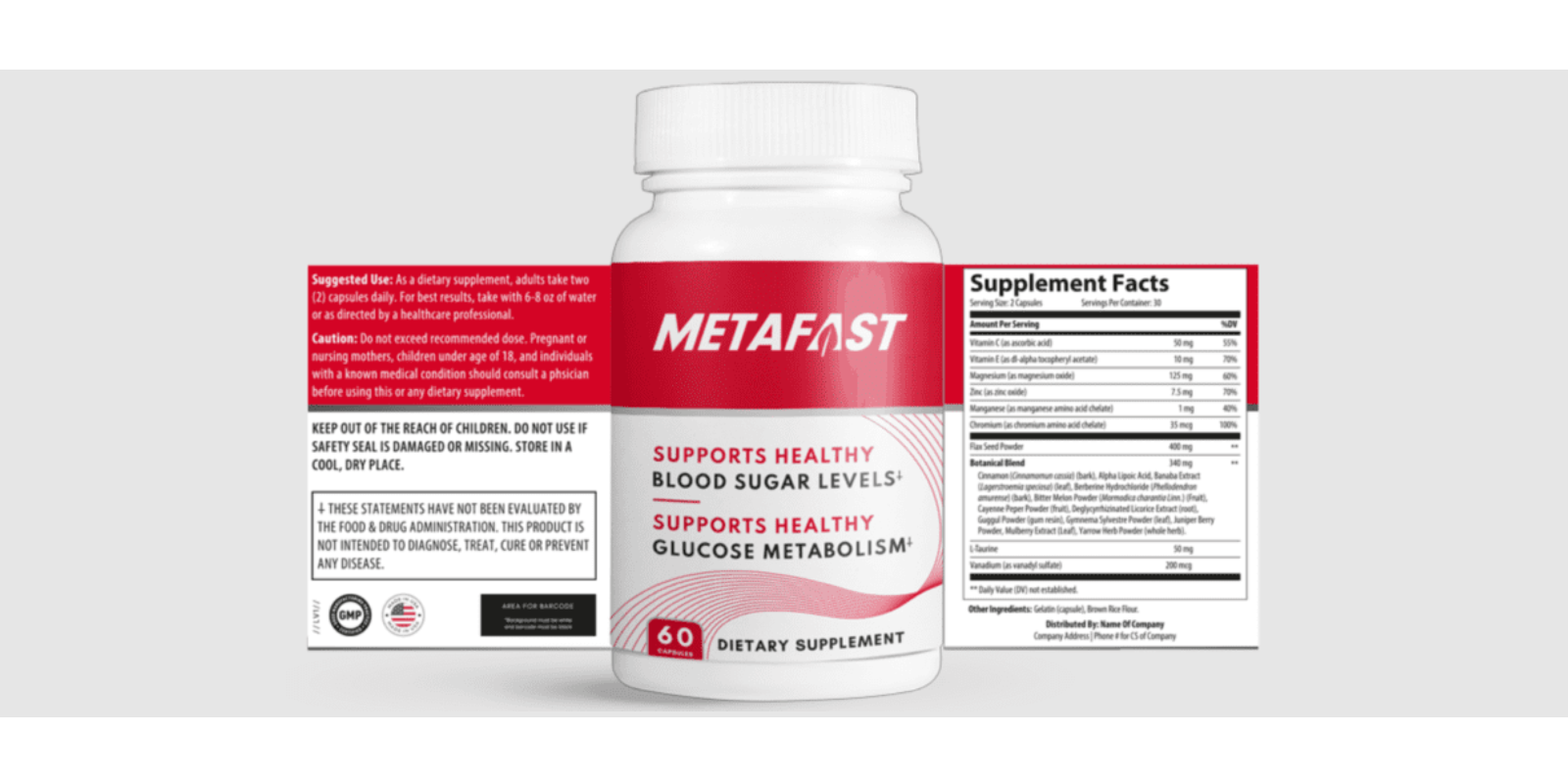 MetaFast Supplement Facts